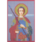 Ткань для вышивания бисером А5 КМИ-5374/1 «Св. Георгий Победоносец» 10*18 см