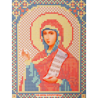 Ткань для вышивания бисером А5 иконы БИС МК-006 «Св. Анна» 12*16 см