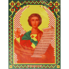 Ткань для вышивания бисером А5 иконы БИС МК-130 «Св. Роман» 12*16 см