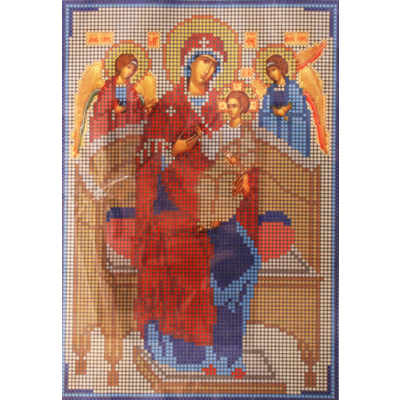 Ткань для вышивания бисером А4 КМИ-4343 «Божья матерь Всецарица» 18*25,5 см в интернет-магазине Швейпрофи.рф