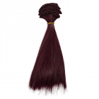 Волосы для кукол (трессы) Элит В-100 см L-17 см 26296 баклажан 118L 613626