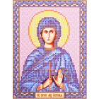 Ткань для вышивания бисером А5 иконы БИС 5116 «Св. Евгения Римская» 13*17 см
