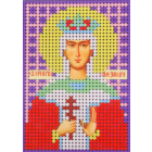 Ткань для вышивания бисером А6 КМИ-6387 «Св. мученица Александра» 7*10 см