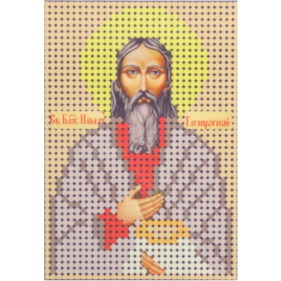 Ткань для вышивания бисером А6 КМИ-6372 «Св. Блаженный Павел» 7*10 см в интернет-магазине Швейпрофи.рф