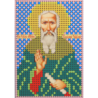 Ткань для вышивания бисером А6 КМИ-6356 «Св. Василий Великий» 7*10 см