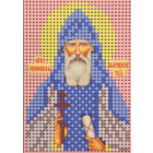 Ткань для вышивания бисером А6 КМИ-6367 «Св.Пребодобный Серафим» 7*10 см