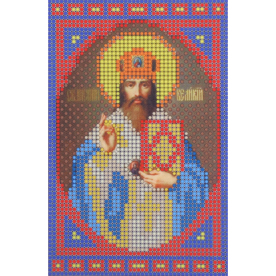 Ткань для вышивания бисером А5 КМИ-5409 «Св. Василий Великий» 10*18 см в интернет-магазине Швейпрофи.рф