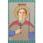 Ткань для вышивания бисером А5 КМИ-5382 «Св. Мученик Валерий» 10*18 см