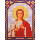 Ткань для вышивания бисером А5 иконы БИС МК-015 «Св. Вера» 12*16 см