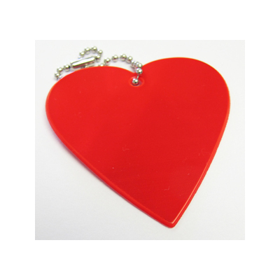 Световозвращающий значок (подвеска)  581826 «Сердце» красный  50 мм в интернет-магазине Швейпрофи.рф