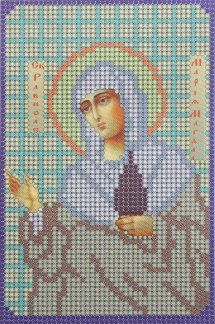 Ткань для вышивания бисером А5 КМИ-5330 «Св. Равн. Мария Магдалина» 10*18 см