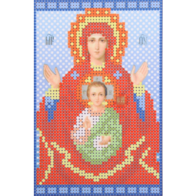 Ткань для вышивания бисером А5 КМИ-5419 «Пр. Богородица Знамение» 10*18 см в интернет-магазине Швейпрофи.рф