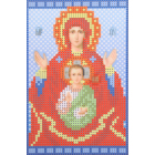 Ткань для вышивания бисером А5 КМИ-5419 «Пр. Богородица Знамение» 10*18 см