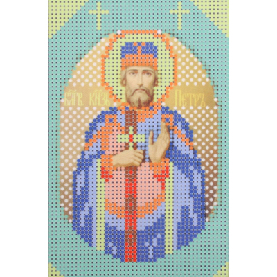 Ткань для вышивания бисером А5 КМИ-5422 «Св. Князь Петр» 10*18 см в интернет-магазине Швейпрофи.рф