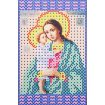 Ткань для вышивания бисером А5 КМИ-5433 «Богородица Взыскание погибших» 10*18 см в интернет-магазине Швейпрофи.рф
