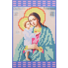 Ткань для вышивания бисером А5 КМИ-5433 «Богородица Взыскание погибших» 10*18 см