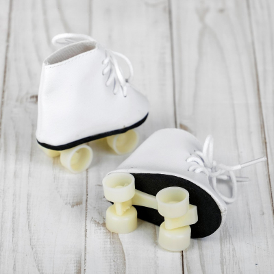 Обувь для игрушек (Ролики) 7731755 8 см пара белый в интернет-магазине Швейпрофи.рф