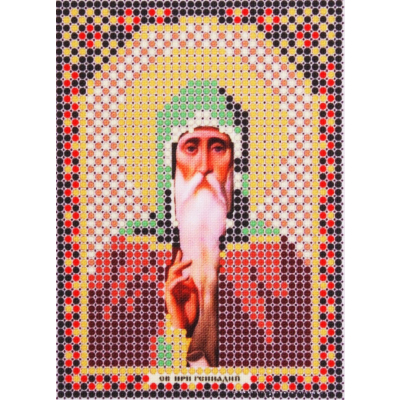 Ткань для вышивания бисером А6 иконы БИС ММ-038 «Св. Генадий» 7,5*10,5 см в интернет-магазине Швейпрофи.рф