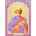 Ткань для вышивания бисером А6 иконы БИС ММ-050 «Апоспол Петр» 7,5*10,5 см