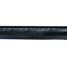 Кант из кожзаменителя (лак+матовый) (уп. 135 м) чёрный