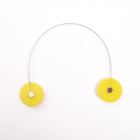 Клипса-магнит для штор 45 мм с тросом (30 см) пластик №09 жёлтый в интернет-магазине Швейпрофи.рф