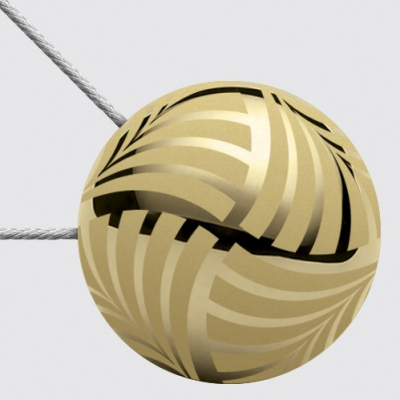 Клипса-магнит для штор 45 мм с тросом (30 см) металл №2з золото в интернет-магазине Швейпрофи.рф