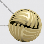 Клипса-магнит для штор 45 мм с тросом (30 см) металл №2з золото в интернет-магазине Швейпрофи.рф