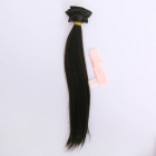 Волосы для кукол (трессы) Прямые 3838054 В-100 см L-15 см «Темная буря» + бантик