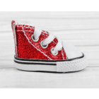 Обувь для игрушек (Кеды) 4072464  5,0 см  блестки (1 пара) красный в интернет-магазине Швейпрофи.рф