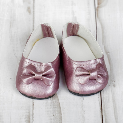 Обувь для игрушек (Туфли) 4258951 «Бантик» 7,0 см (пара) розовый в интернет-магазине Швейпрофи.рф