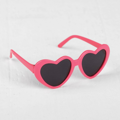 Очки со стеклом 4259004 «Сердечки» пластик 8 см розовый в интернет-магазине Швейпрофи.рф