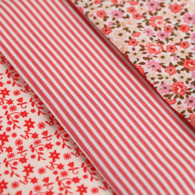 Ткань 50*50 см 5372538 «Цветы» белый/красный в интернет-магазине Швейпрофи.рф