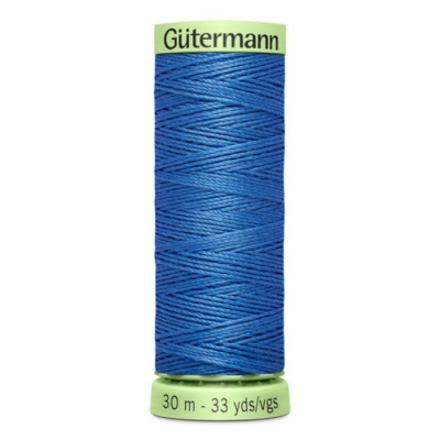 Нитки п/э Гутерман GUTERMAN TOP STITCH №30  30 м для отстрочки 744506 (132013) голубой джинс 213 в интернет-магазине Швейпрофи.рф