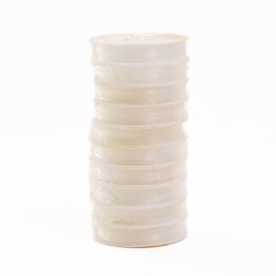 Резинка для бисера 1,0 мм С (уп. 25 м) белый уп.10 рул. в интернет-магазине Швейпрофи.рф