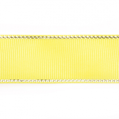 Лента репсовая 25 мм с люрексом (уп. 22,5 м) 23 желтый/серебро в интернет-магазине Швейпрофи.рф