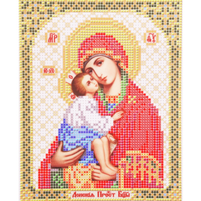 Ткань для вышивания бисером Благовест И-5055 Пр. Богородица Донская 13,5*17 см в интернет-магазине Швейпрофи.рф