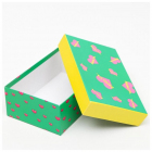 Коробка подарочная «Любовь это...» 21*14 см 6489493 зеленый в интернет-магазине Швейпрофи.рф