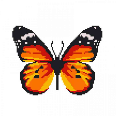 Набор для вышивания Нитекс 2318 «Бабочка Адмирал» 22*22 см в интернет-магазине Швейпрофи.рф