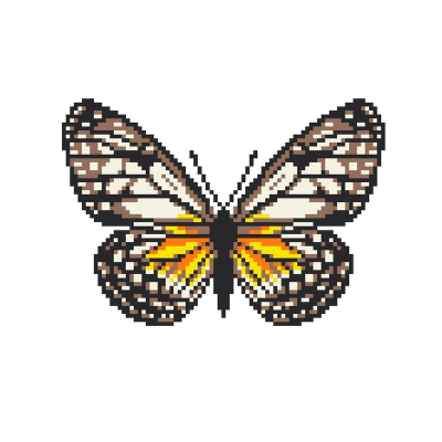 Набор для вышивания Нитекс 2395 «Бабочка орденская лента» 22*22 см в интернет-магазине Швейпрофи.рф