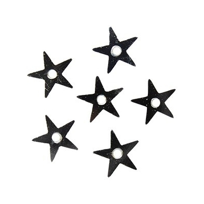Пайетки «фигурки» Астра звездочки 7 мм (уп. 10 г) серебро в интернет-магазине Швейпрофи.рф