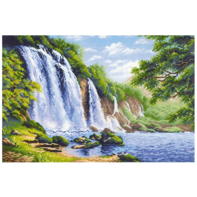 Набор для вышивания Риолис №1908 «Шум водопада» 40*60 см в интернет-магазине Швейпрофи.рф