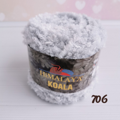 Пряжа Коала ( Koala Himalaya ) 100 гр-100 м  75706 серый в интернет-магазине Швейпрофи.рф