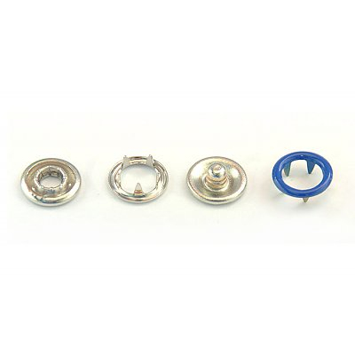 Кнопки «BABY»  9,5 мм (кольцо) (уп. 1440 шт.) нержавейка синий в интернет-магазине Швейпрофи.рф