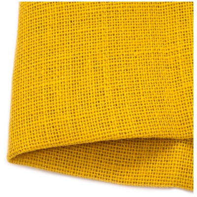Ткань 48*45 см «Рогожка» 100% лен 2AR113 желтый  7726928 в интернет-магазине Швейпрофи.рф