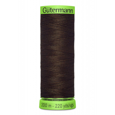 Нитки п/э Гутерман GUTERMAN Extra Fine №150  200 м для деликатных тканей 744581 №406 т.коричневый в интернет-магазине Швейпрофи.рф