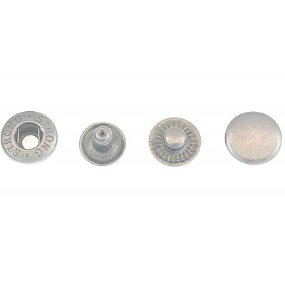 Кнопки №61 15 мм (с пруж.) «альфа» (уп. 720 шт.) никель в интернет-магазине Швейпрофи.рф