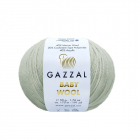 Пряжа Бэби Вул  (Baby Wool Gazzal ), 50 г / 175 м  817 серый