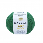 Пряжа Бэби Вул  (Baby Wool Gazzal ), 50 г / 175 м  814 зеленый