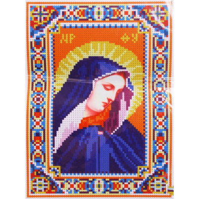 Ткань для вышивания бисером А4 БИС Арт-008 «Пр.Б. Дева Мария» 17*23 см в интернет-магазине Швейпрофи.рф