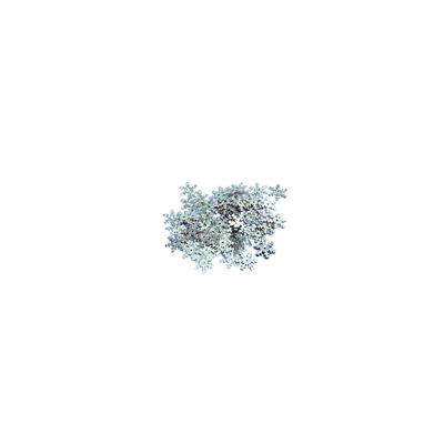 Пайетки «фигурки» Астра снежинки 24 мм (уп. 100 г) 50112 серебро 675297 в интернет-магазине Швейпрофи.рф